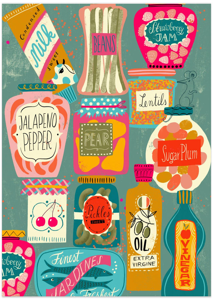 Colorful Pantry  Turquoise