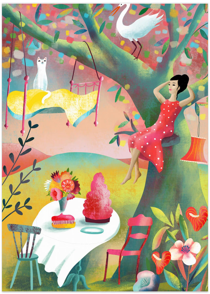 Woman In A Tree