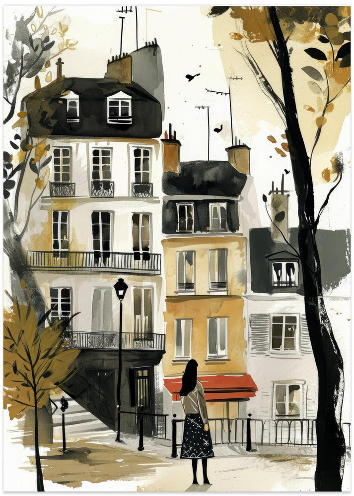 Paris  Watercolor Digital Painting (2)