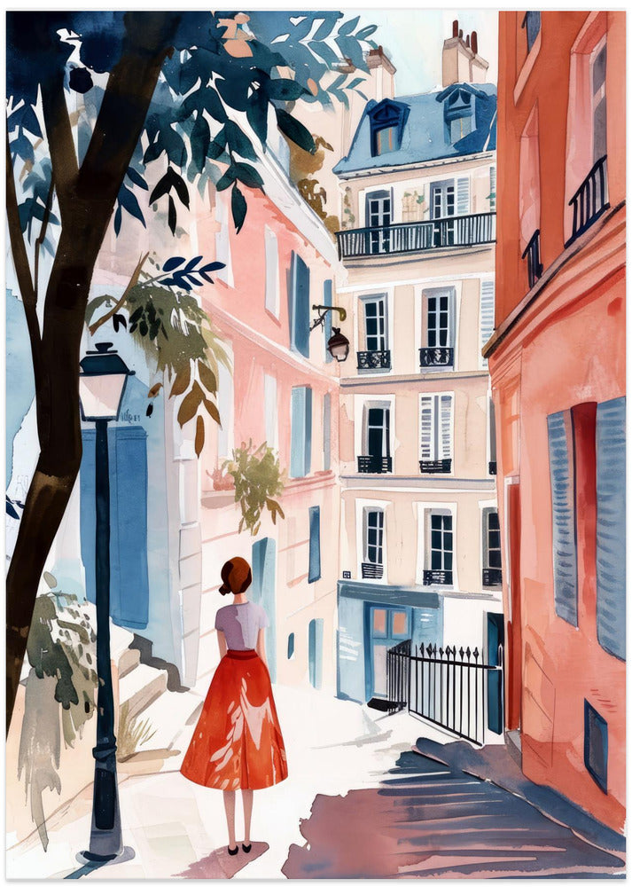 Paris  Watercolor Digital Painting (3)