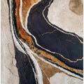 Textured Earth In Black and Gold