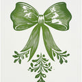 Christmas Bow Green