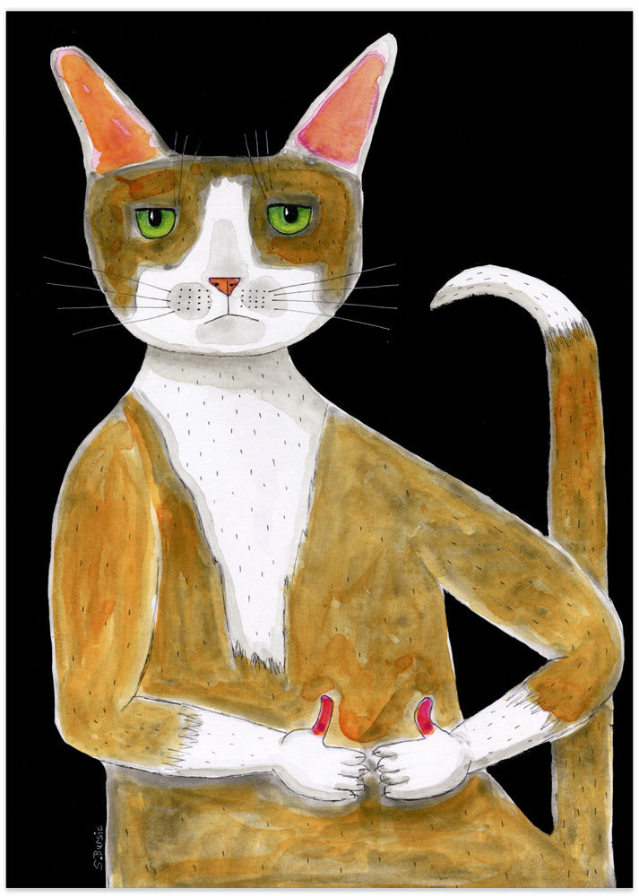 All Ok cat, thumbs up.