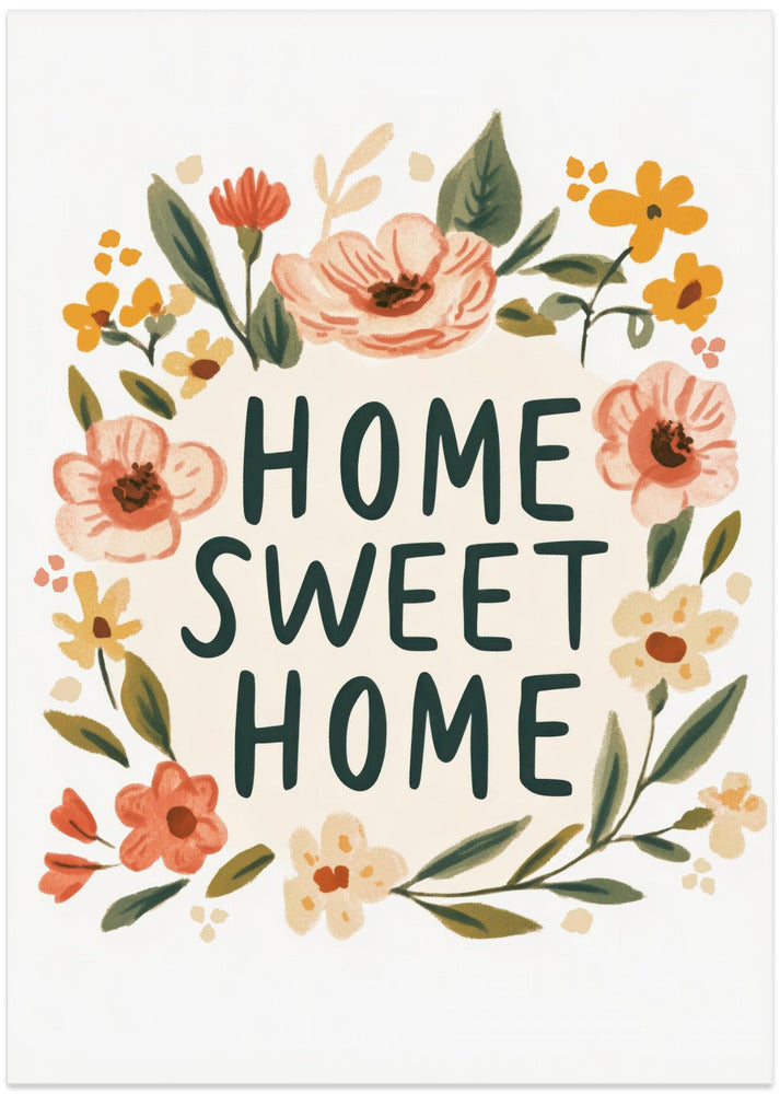 Floral Welcome Sign