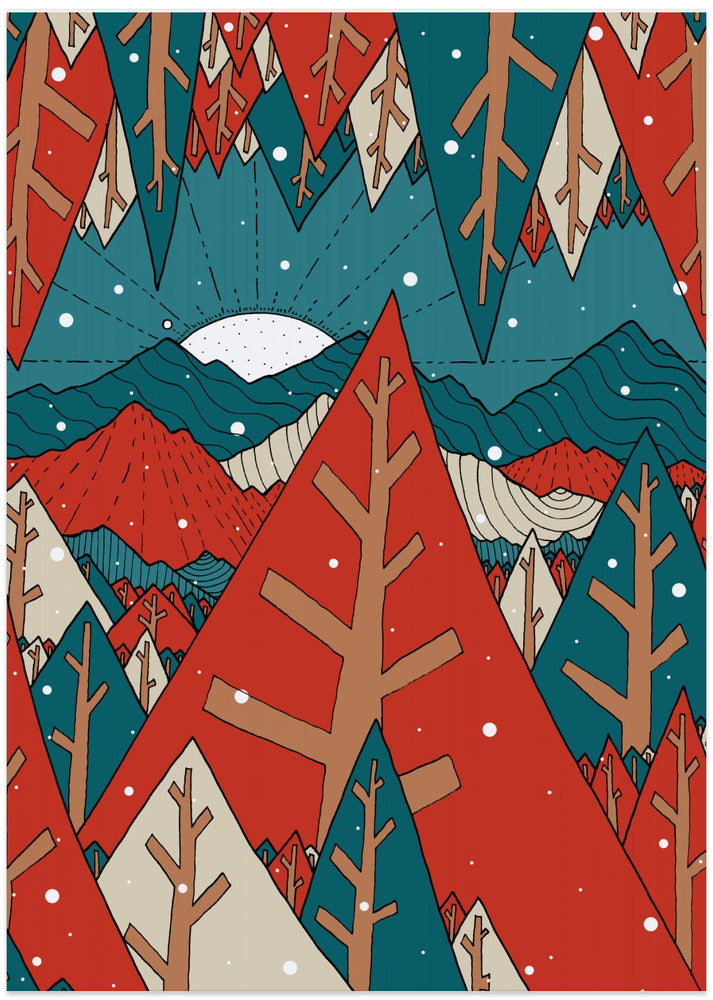 Snowing lands