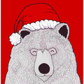 Santa red bear