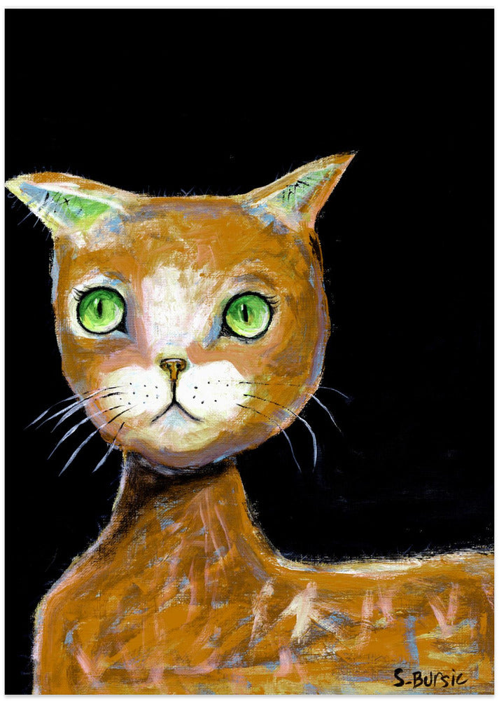 The Brown Big Eyed Cat
