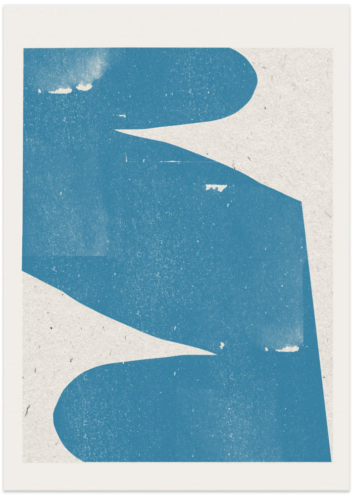 Blue Abstract Curve