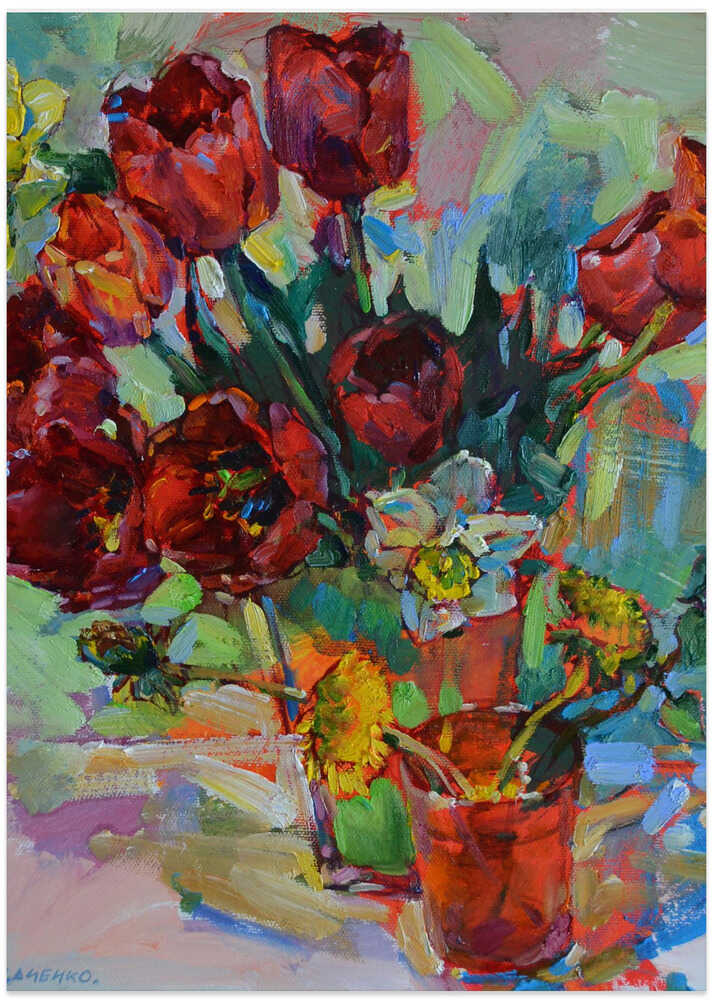 A bouquet of tulips