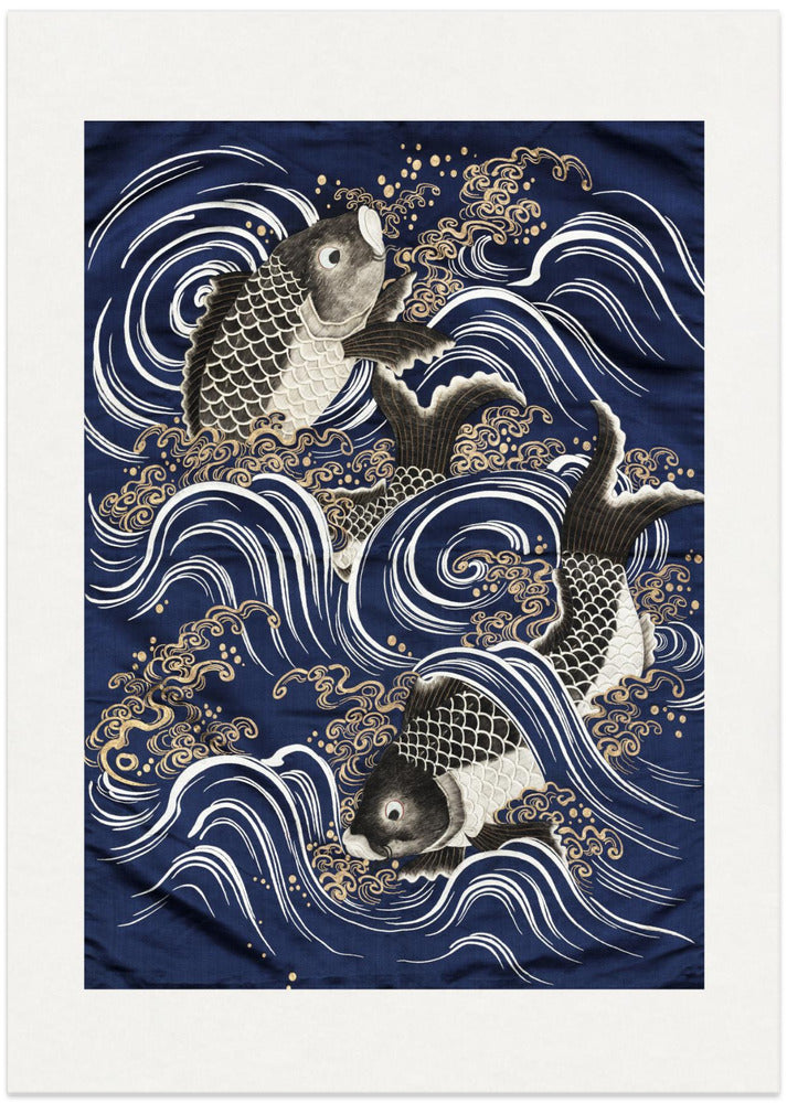 Carp In Waves During Meij Period