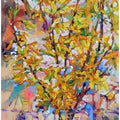 A bouquet of forsythia