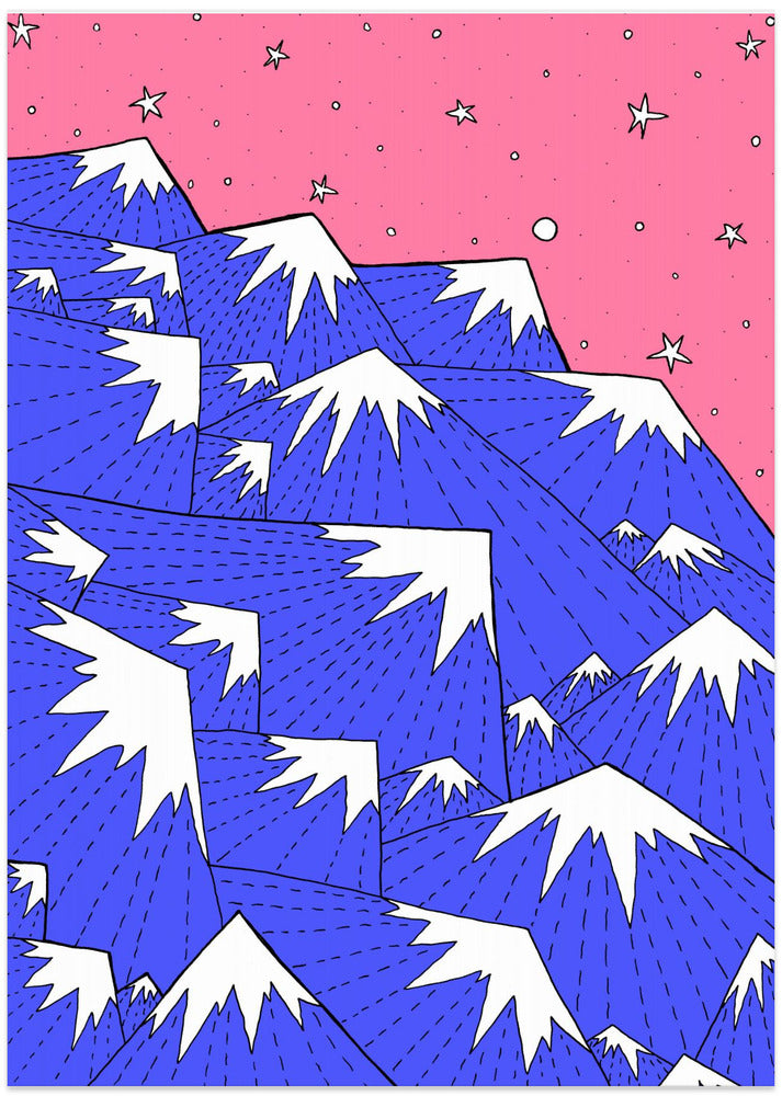 Pink star sky