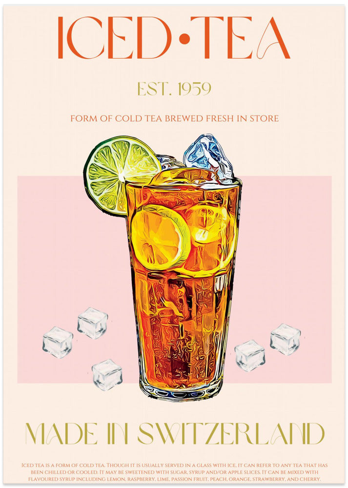 Refreshing Glass of Iced Tea