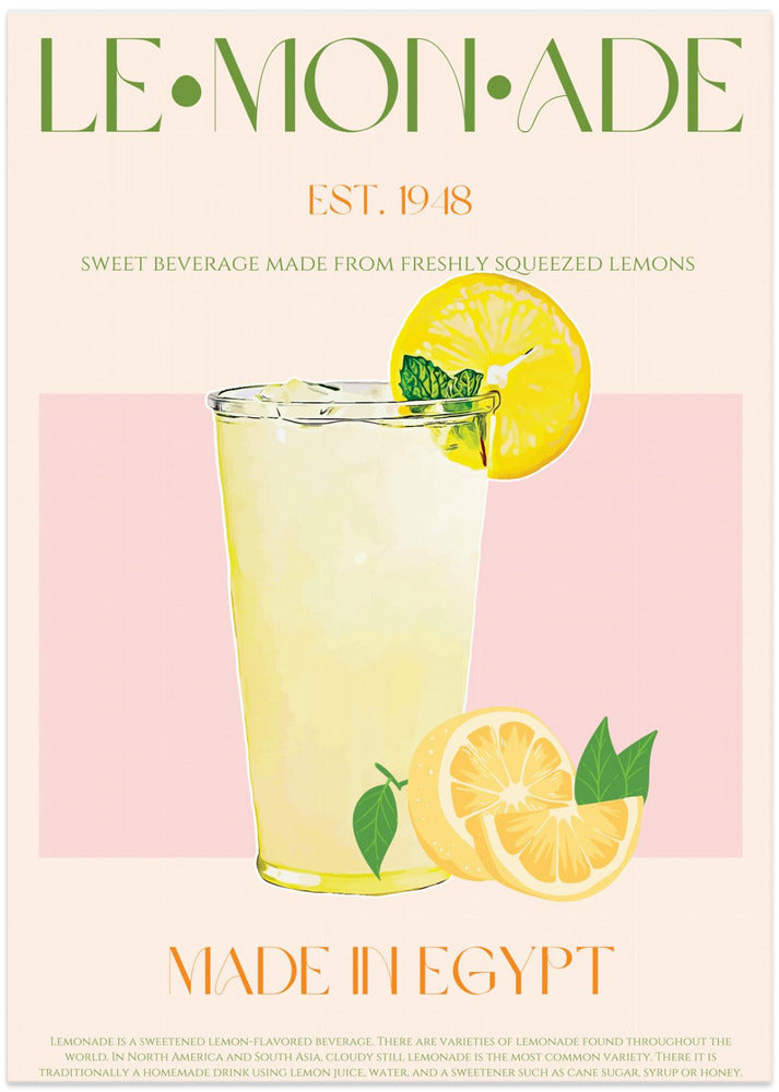 Refreshing Glass of Lemonade