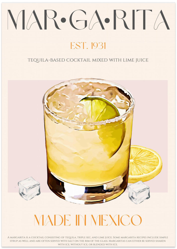 Margarita Print Cocktail
