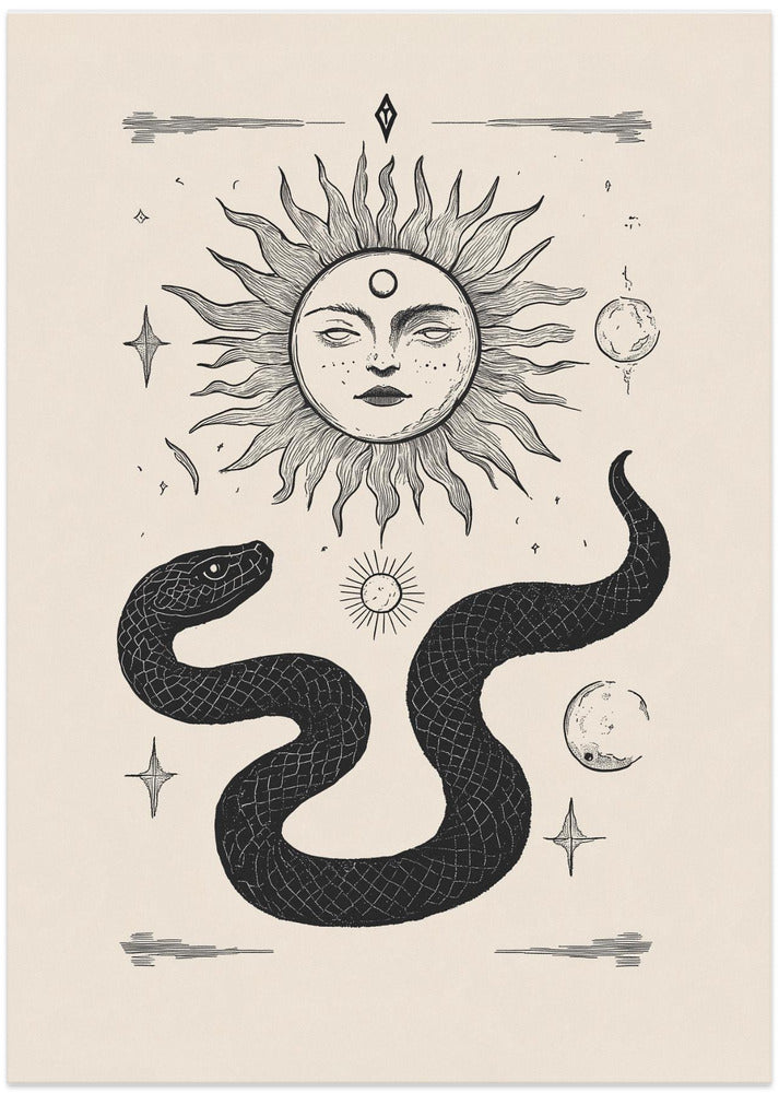 Tarot Snake Beige