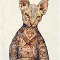 Stylish Tattoo Cat
