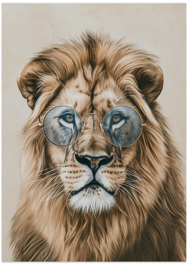 Lion in Glasses