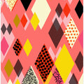 Geometric Patterns With Colorful Diamonds And Shapes