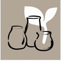 Vases and Leaf