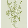 Floral Line Vase