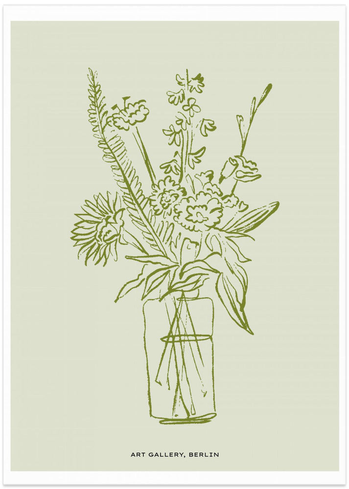 Floral Line Vase