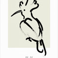 Elegant Avian Brushstroke