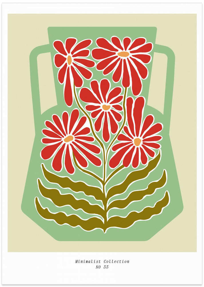 Vibrant Floral Vase