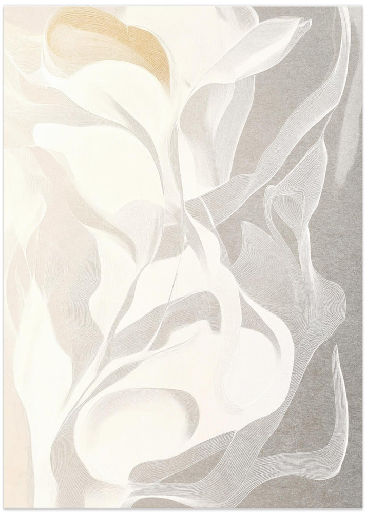 Swirling White and Gray Lines