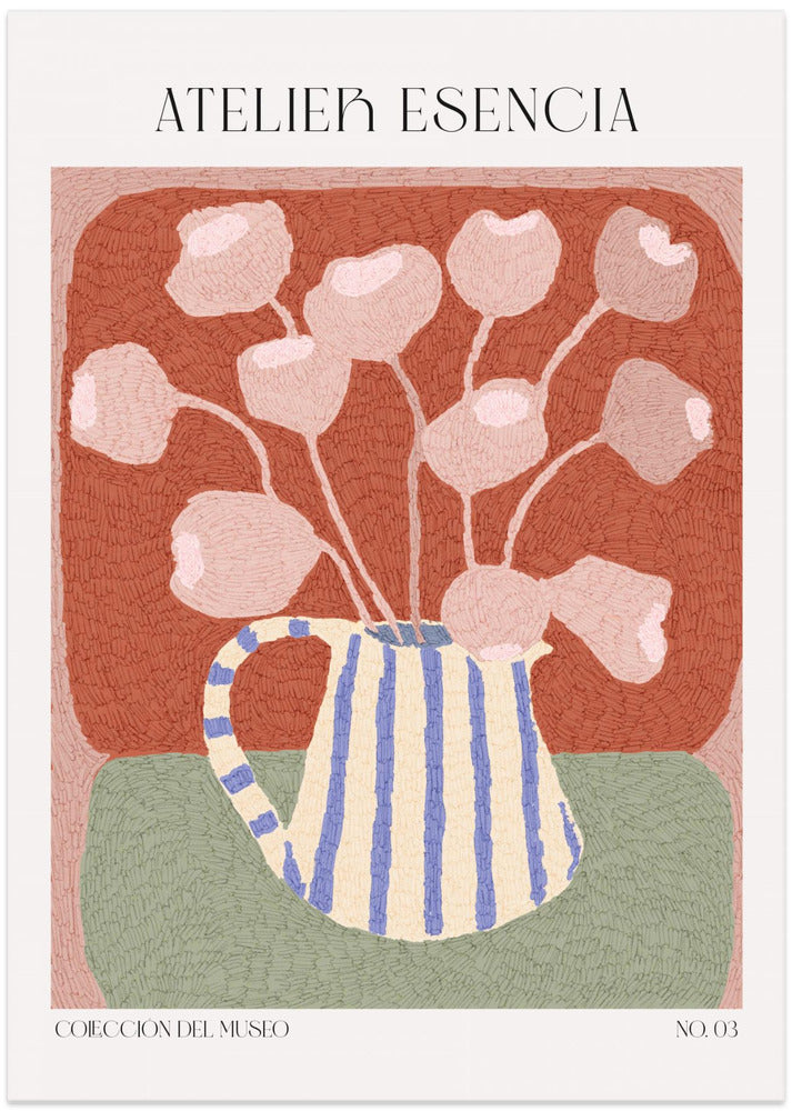 Striped Vase Blooms