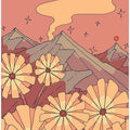 Mountain Sunset Flowers