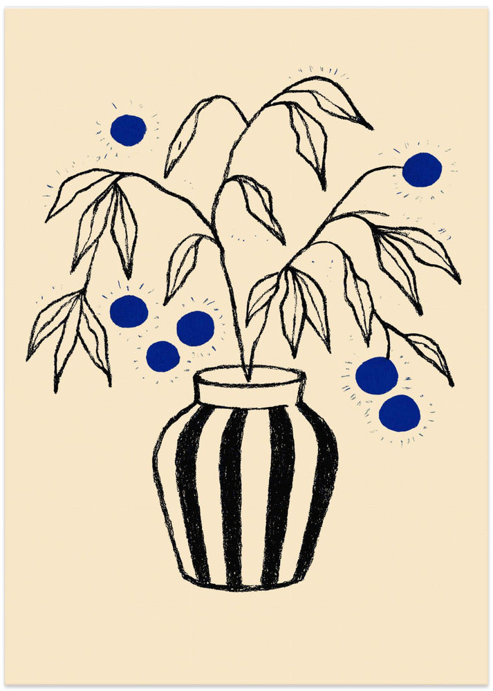 Striped Vase Bloom