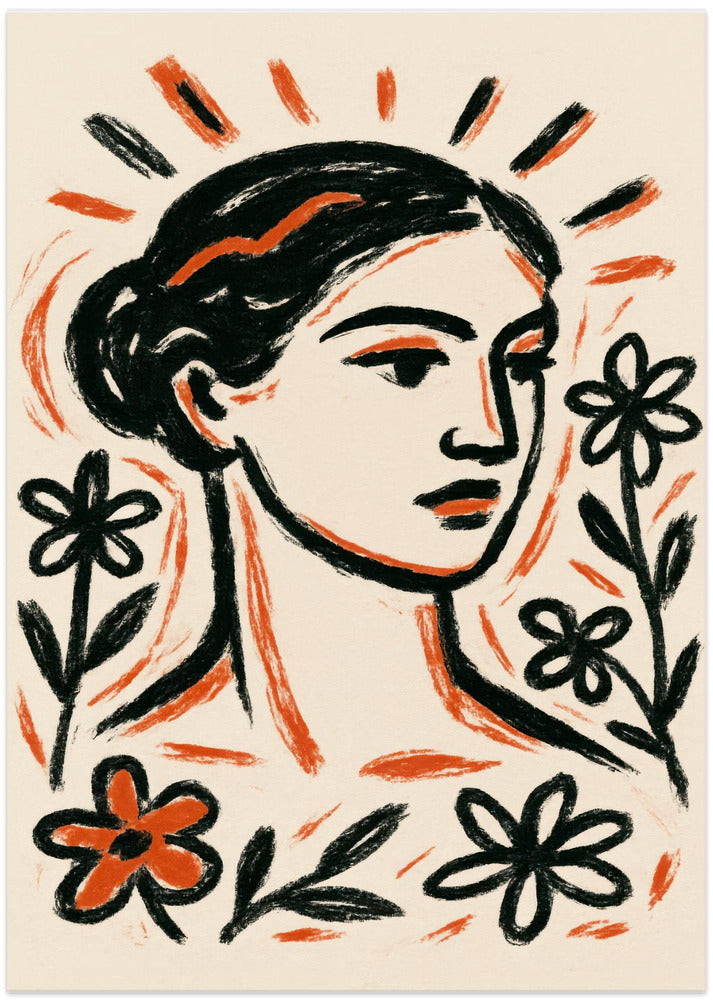 Floral Muse Portrait