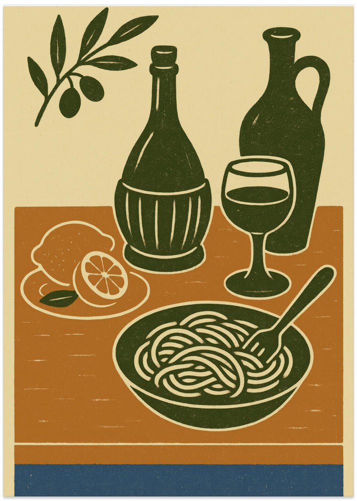 Italian Feast Scene