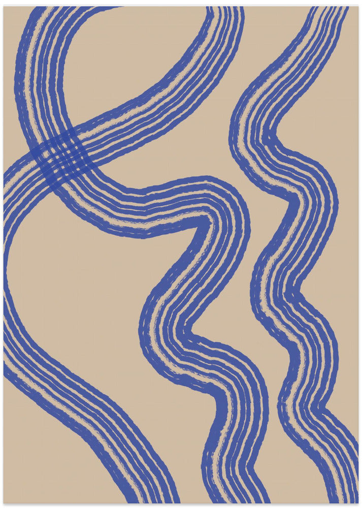 Blue Minimal Line
