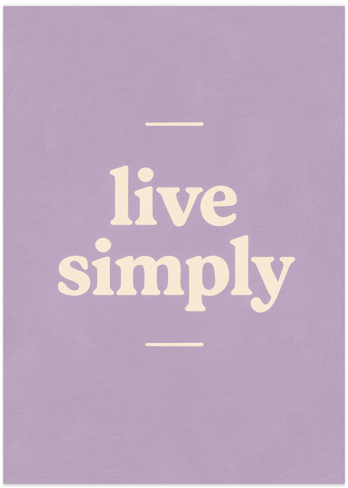 Livesimply(purpe)