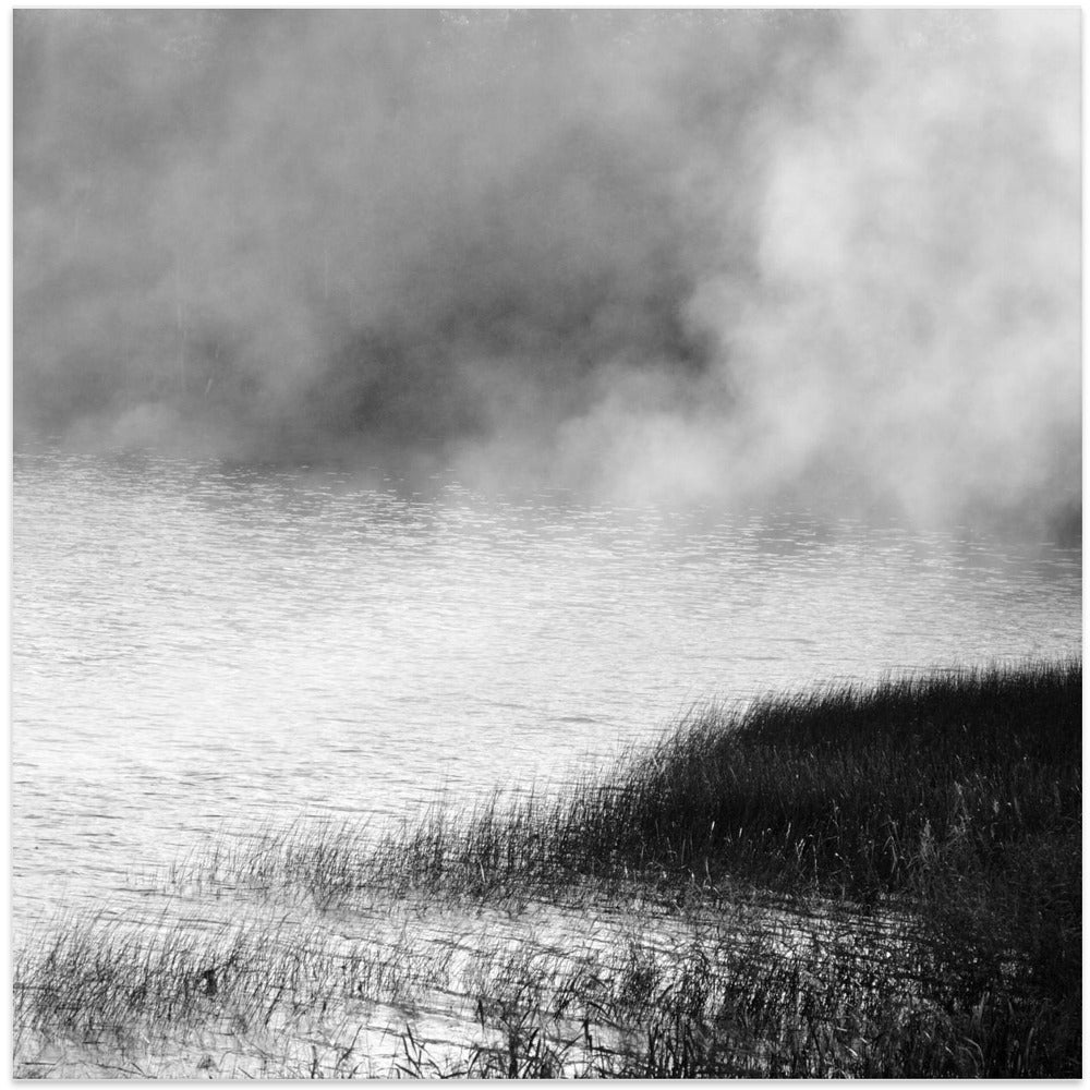 Lake in fog 2021