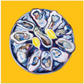 Oysters On a Plate Yellow