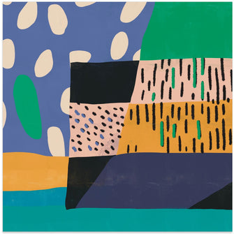 Art Prints of Italian Collage pattern